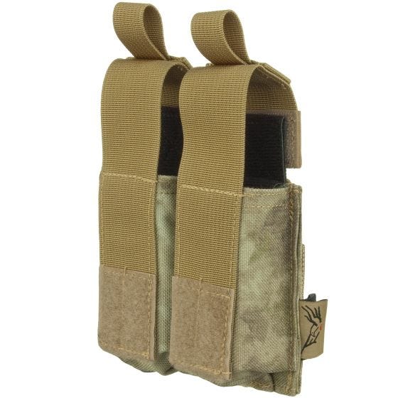 Flyye Ver. HP Dobbelt Magasinpung til Pistol MOLLE 9 mm - A-TACS AU