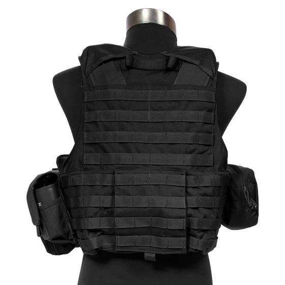 Flyye Force Recon ver. Land Vest med Hylstersæt - Sort