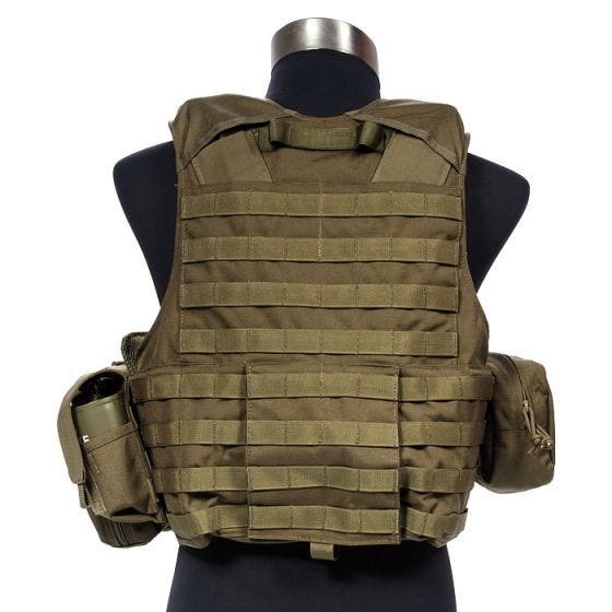 Flyye Force Recon ver. Land Vest med Hylstersæt - Coyote Brown