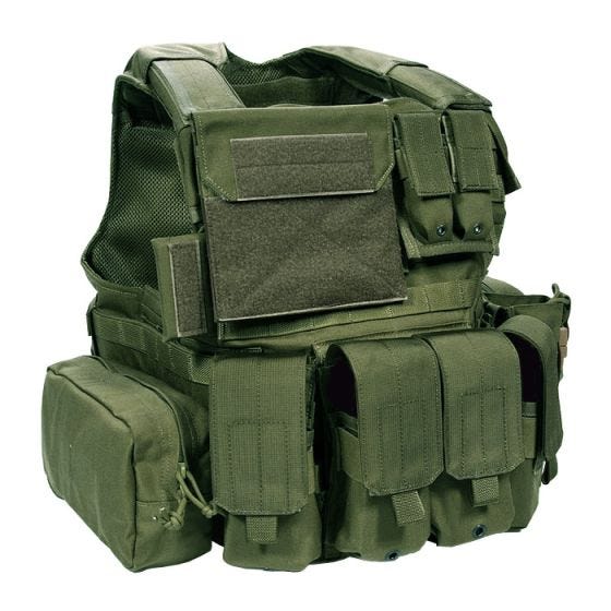 Flyye Force Recon ver. Land Vest med Hylstersæt - Olive Drab