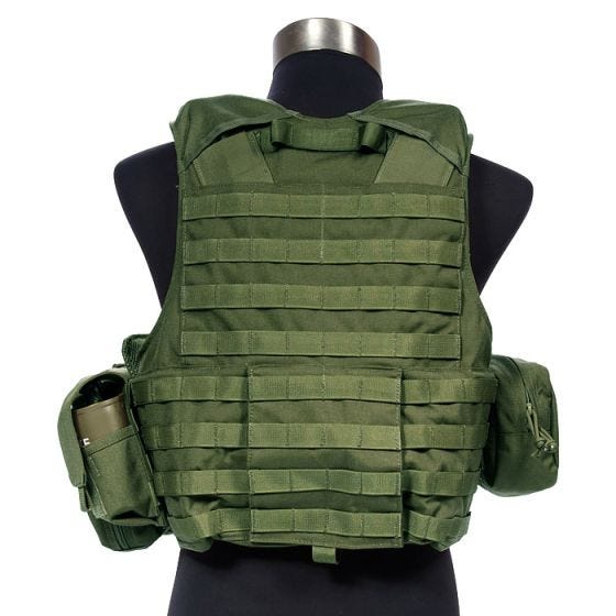 Flyye Force Recon ver. Land Vest med Hylstersæt - Olive Drab