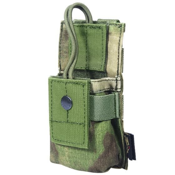 Flyye Kortbølgeradiohylster MOLLE - A-TACS FG