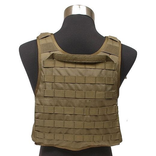 Flyye PC Pladeholder MOLLE-stil - Coyote Brown