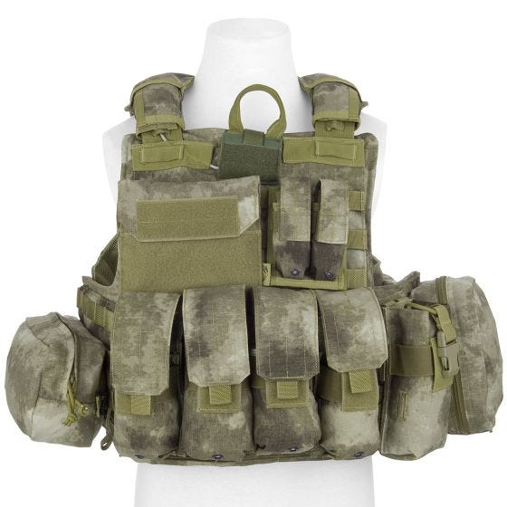 Flyye Force Recon ver. Mar Vest med Hylstersæt - A-TACS AU
