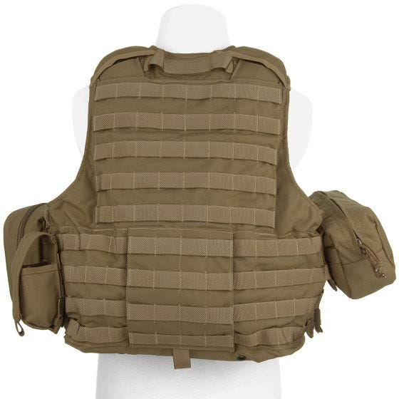 Flyye Force Recon ver. Mar Vest med Hylstersæt - Coyote Brown
