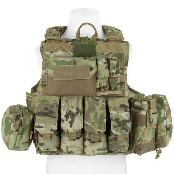 Flyye Force Recon ver. Mar Vest med Hylstersæt - MultiCam