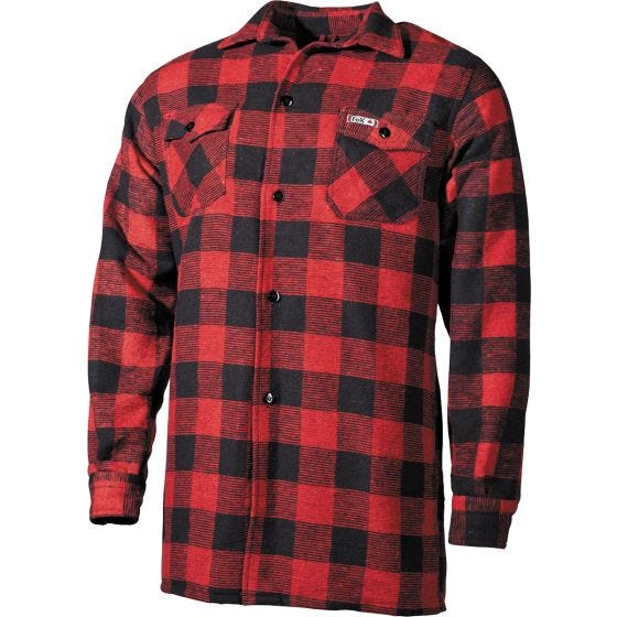Fox Outdoor Lumberjack Skjorte - Rød/Sortternet