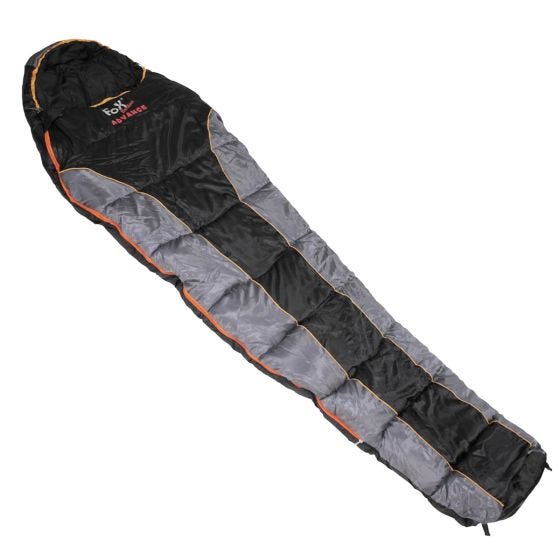 Fox Outdoor Advance Mummy-sovepose - Sort/Grå