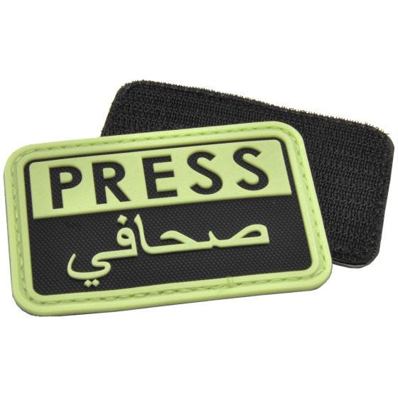 Hazard 4 3D Press / Arabic Reporters Moralemærke - Glows in the Dark