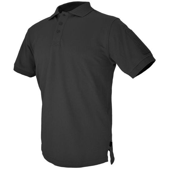 Hazard 4 Undervest Battle Poloshirt Ensfarvet Front - Sort