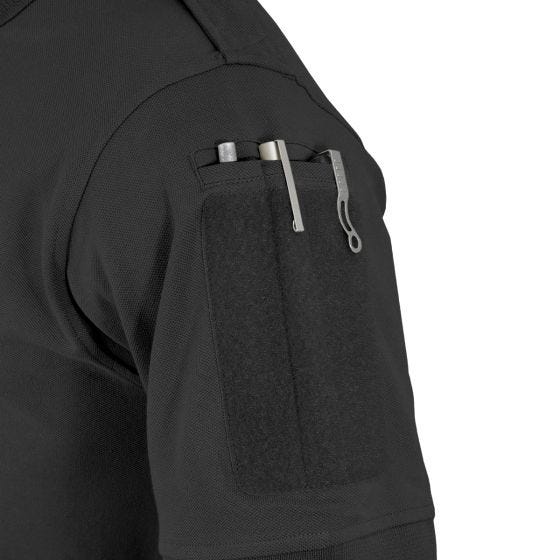 Hazard 4 Undervest Battle Poloshirt Ensfarvet Front - Sort