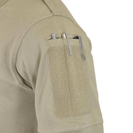 Hazard 4 Undervest Battle Poloshirt Ensfarvet Front - Tan