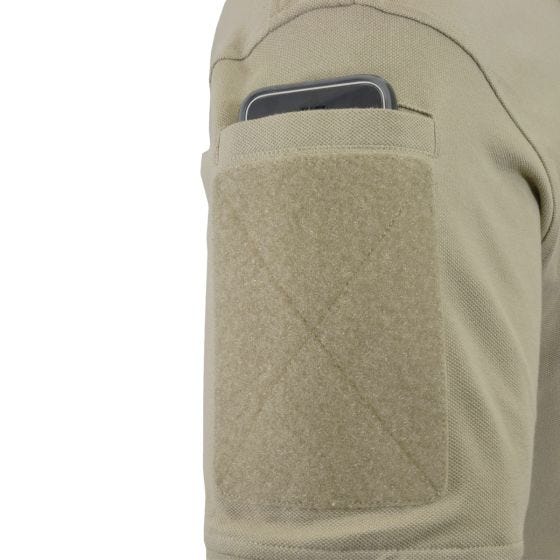 Hazard 4 Undervest Battle Poloshirt Ensfarvet Front - Tan