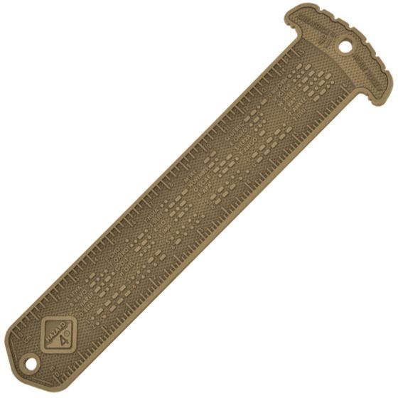 Hazard 4 Cheatstick #1 Ruler / Morse MOLLE Mærke - Coyote