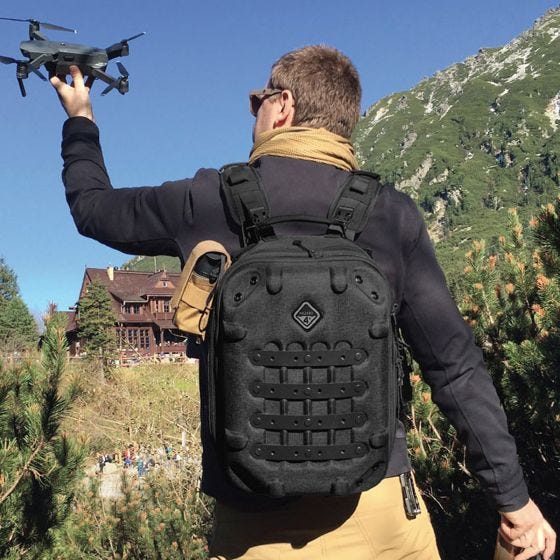Hazard 4 Grill Hard MOLLE Fotorygsæk - Sort