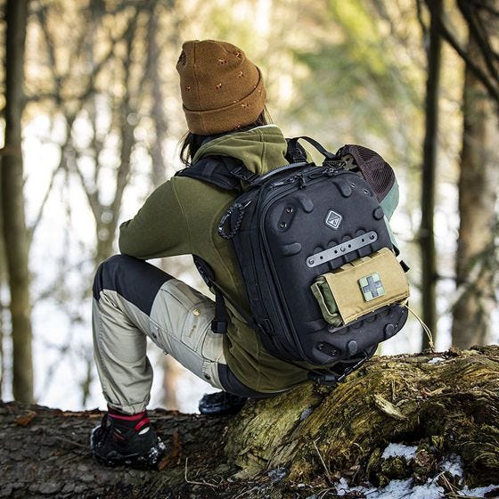 Hazard 4 Grill Hard MOLLE Fotorygsæk - Sort