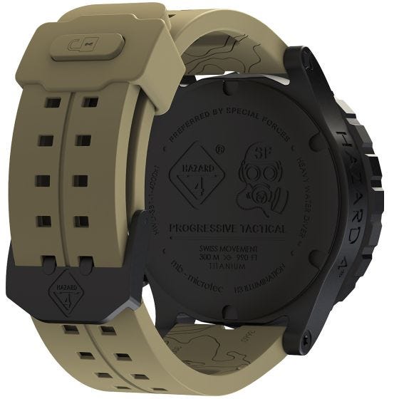 Hazard 4 Heavy Water Diver Titanium Tritium-ur - Arid Green/Yellow
