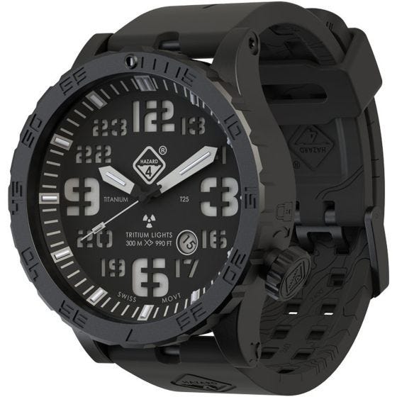Hazard 4 Heavy Water Diver Titanium Tritium-ur - Nightwatch Green/Yellow