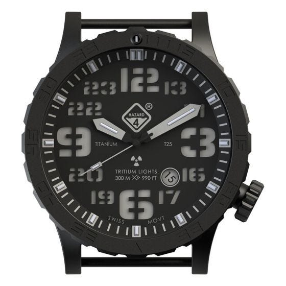 Hazard 4 Heavy Water Diver Titanium Tritium-ur - Nightwatch Green/Yellow