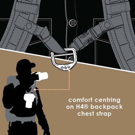 Hazard 4 D-ring til Foto 2" - Coyote