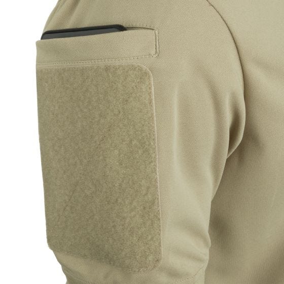 Hazard 4 Quickdry Undervest Battle Poloshirt Ensfarvet Front - Tan