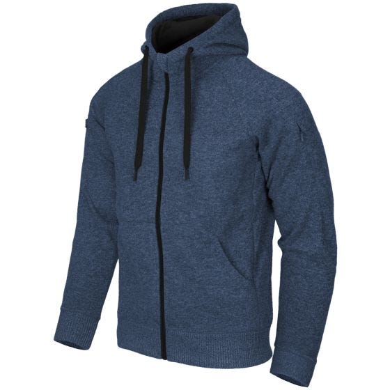 Helikon Covert Tactical Hættetrøje med Fuld Lynlås - Melange Blue