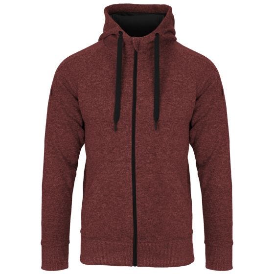 Helikon Covert Tactical Hættetrøje med Fuld Lynlås - Melange Red