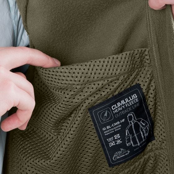 Helikon Cumulus Tung Fleece-jakke - Taiga Green