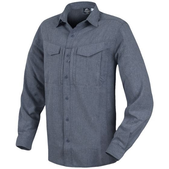 Helikon Defender Mk2 Gentleman Langærmet Skjorte - Melange Black-Grey