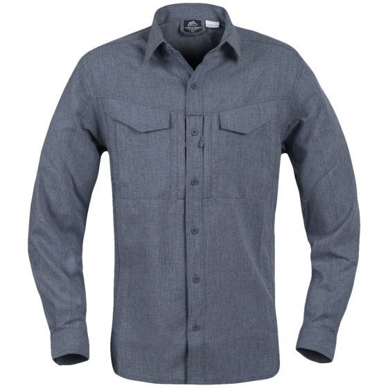 Helikon Defender Mk2 Gentleman Langærmet Skjorte - Melange Black-Grey