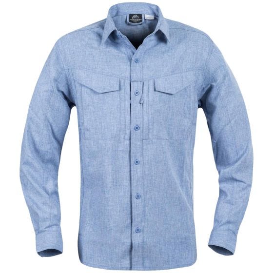 Helikon Defender Mk2 Gentleman Langærmet Skjorte Melange Light Blue