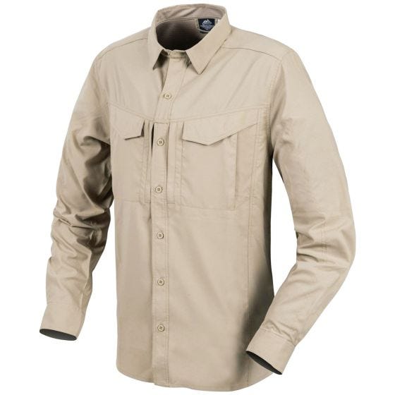 Helikon Defender Mk2 Tropical Langærmet Skjorte - Silver Mink