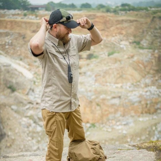 Helikon Logo Kasket Polybomuld med Ripstop - Coyote/Olive Green