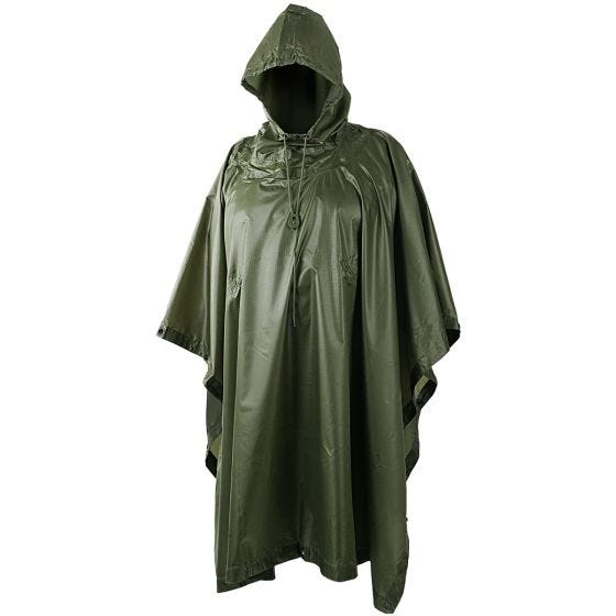 Helikon Vandtæt Poncho Ripstop - Olivenfarvet