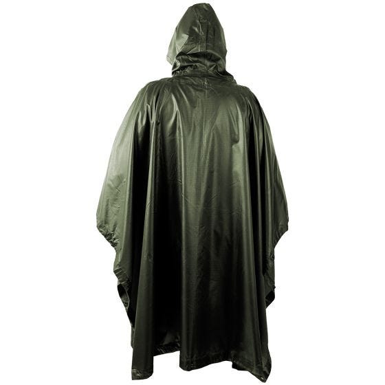 Helikon Vandtæt Poncho Ripstop - Olivenfarvet