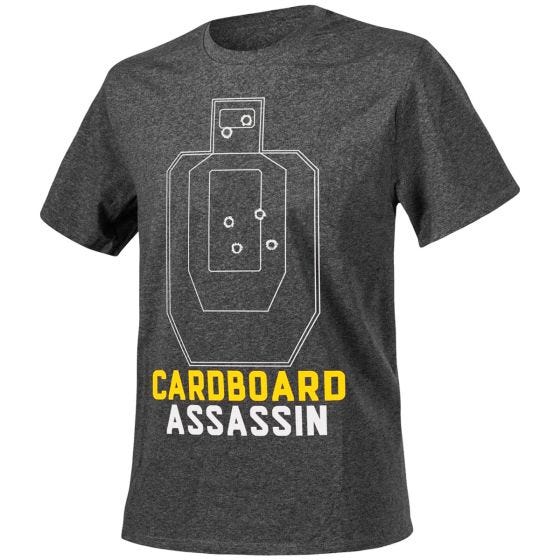 Helikon Cardboard Assassin T-shirt - Melange Black-Grey