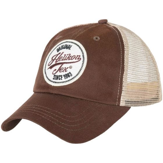 Helikon Trucker Logo Kasket - Mud Brown