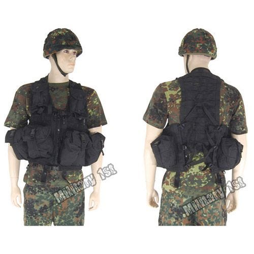 MFH Plastikhjelm med Etui med Klud - Flecktarn