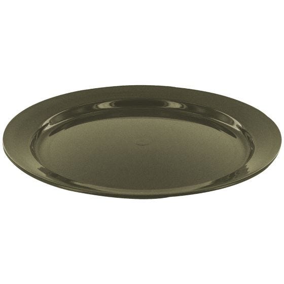 Highlander Flad Plade 24 cm - Olivenfarvet