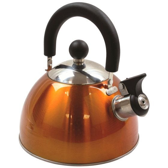 Highlander Deluxe Kedel som Fløjter Rustfrit Stål Orange