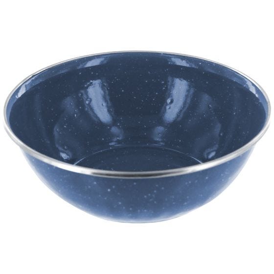 Highlander Deluxe Skål Emalje - Navy Blue