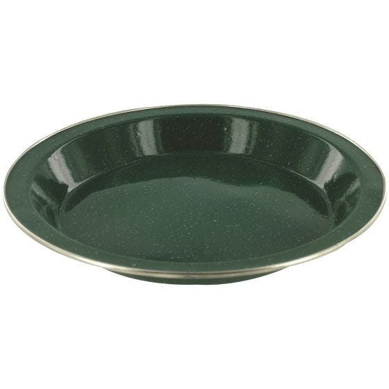 Highlander Deluxe Tallerken Emalje - Green