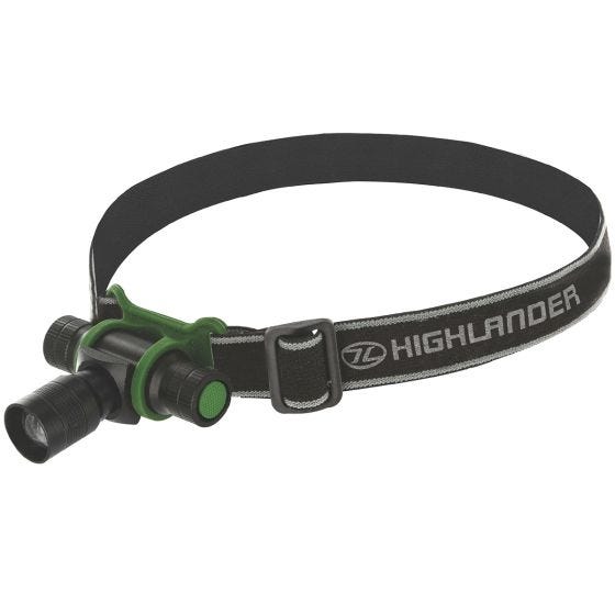 Highlander Focus 3W LED Pandelygte - Sort/Olivenfarvet