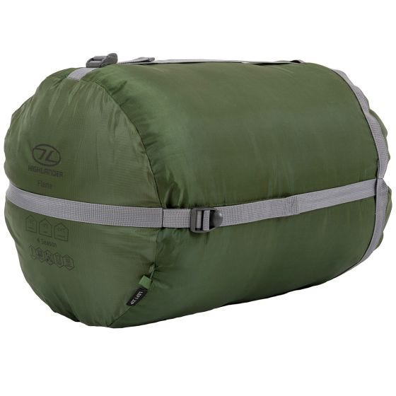 Highlander Phoenix Flame 400 Mummy-sovepose - Olive Green