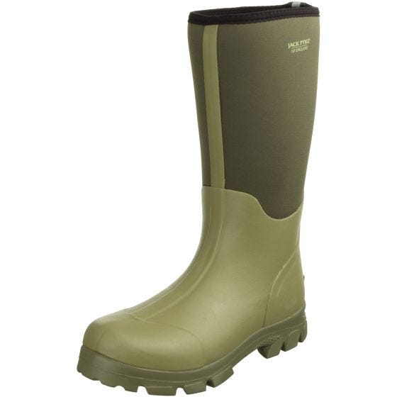 Jack Pyke Ashcombe Regnstøvler Neopren - Light Olive/Green