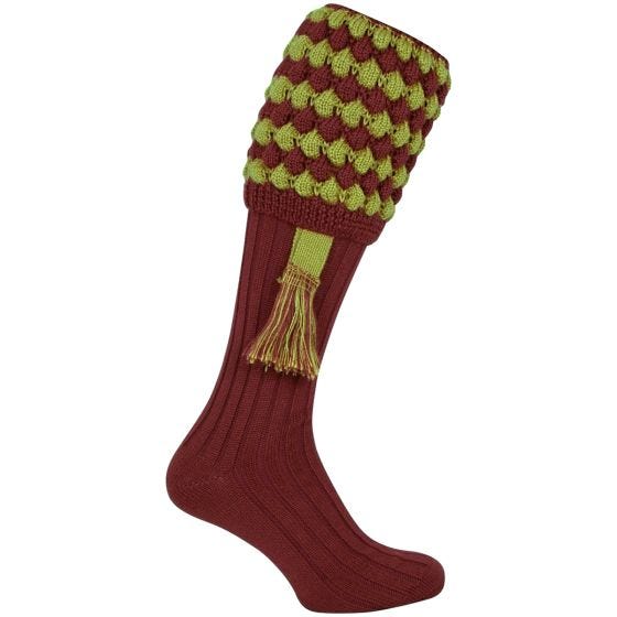 Jack Pyke Pebble Skydesokker - Burgundy