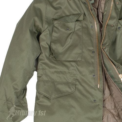 Mil-Tec Classic M65 US Jakke - Olivenfarvet