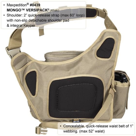 Maxpedition Mongo Versipack - Sort