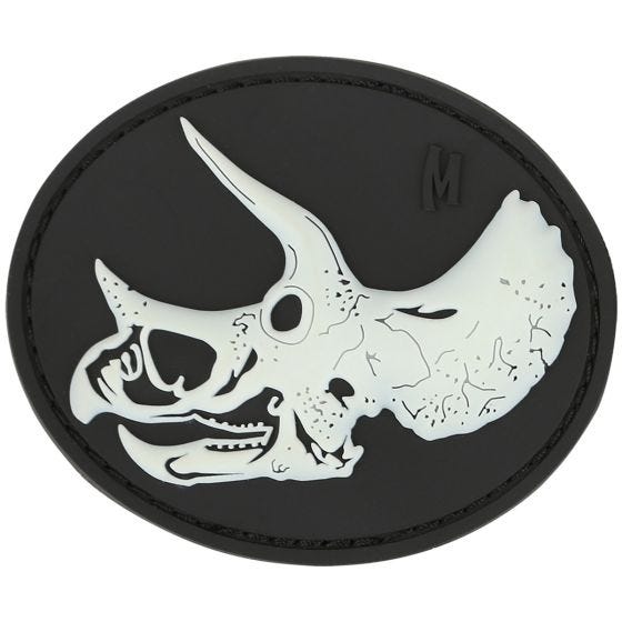 Maxpedition Triceratops Skull Moralemærke - GLOW