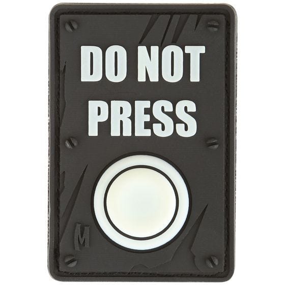 Maxpedition Do Not Press Moralemærke - GLOW